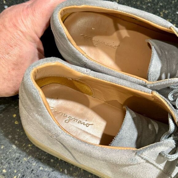 Mugnaio (Portugal) Gray Suede Retro Sneakers. Size 44/US 10.5. - Picture 10 of 12